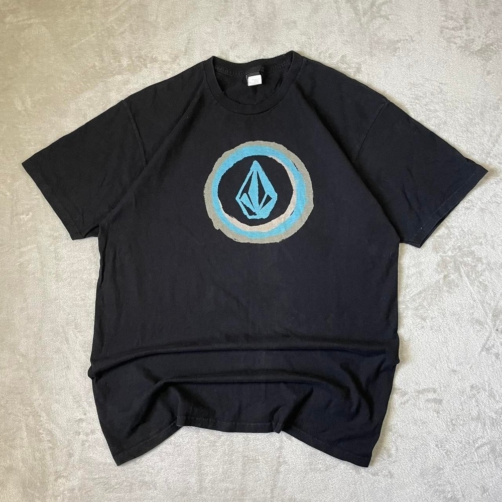 Volcom T Shirt Mens L Graphic Black Skater Y2k Grunge Surf Quiksilver Rusty
